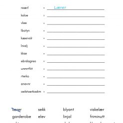 Stokk om bokstaver, 2. - 4. trinn