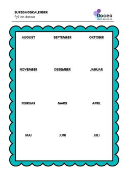 Bursdagskalender