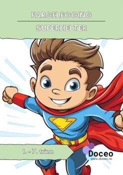 Superhelter – Fargelegging, 1.-7. trinn