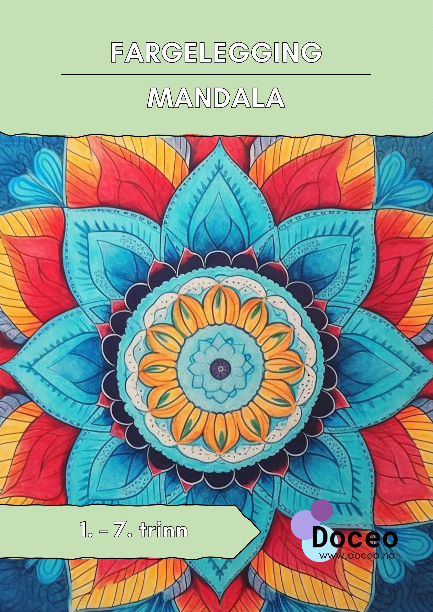 Mandala – Fargelegging, 1.-7. trinn