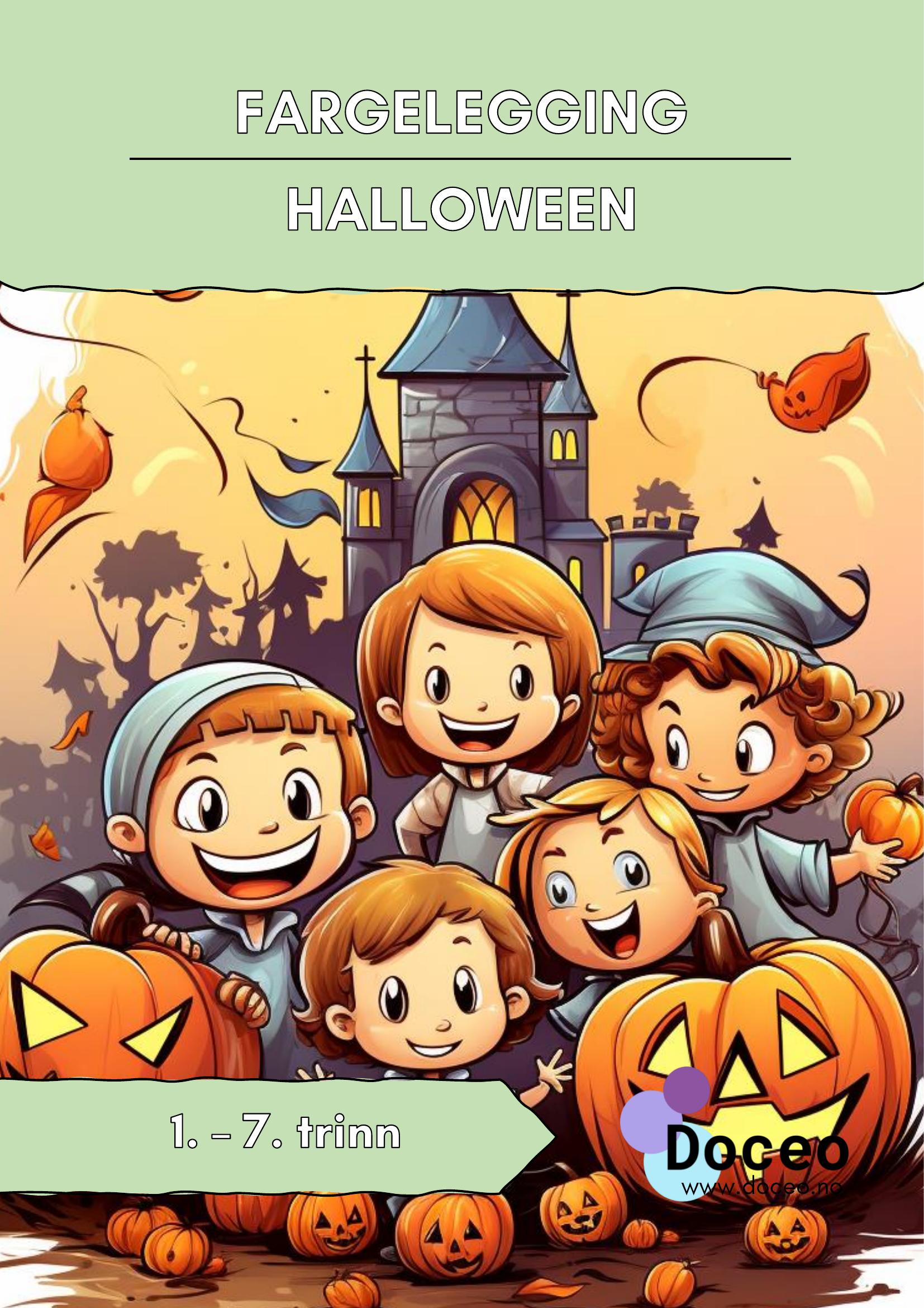 Halloween – Fargelegging, 1.-7. trinn