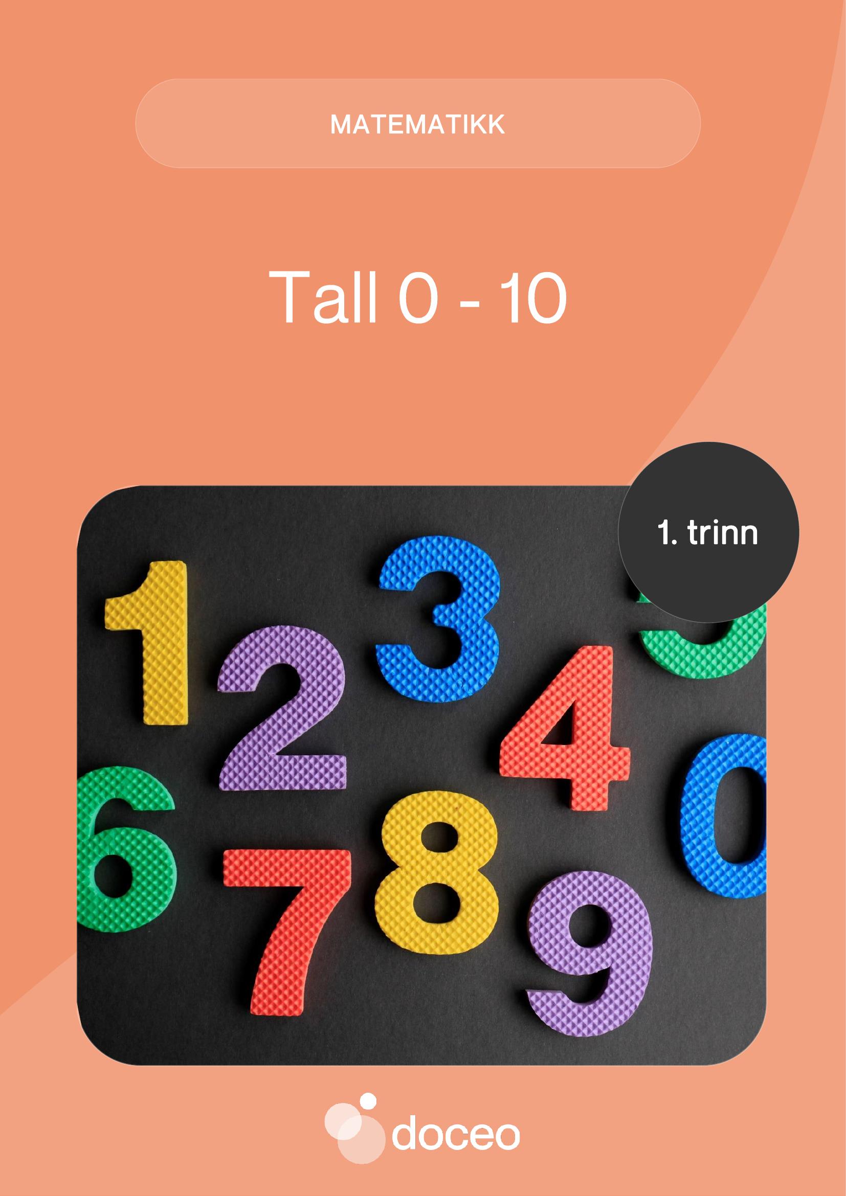 Matematikk - Arbeidshefte 0-10, 1. trinn