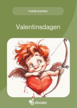 Valentinsdagen – Fargelegging, 1.-7. trinn