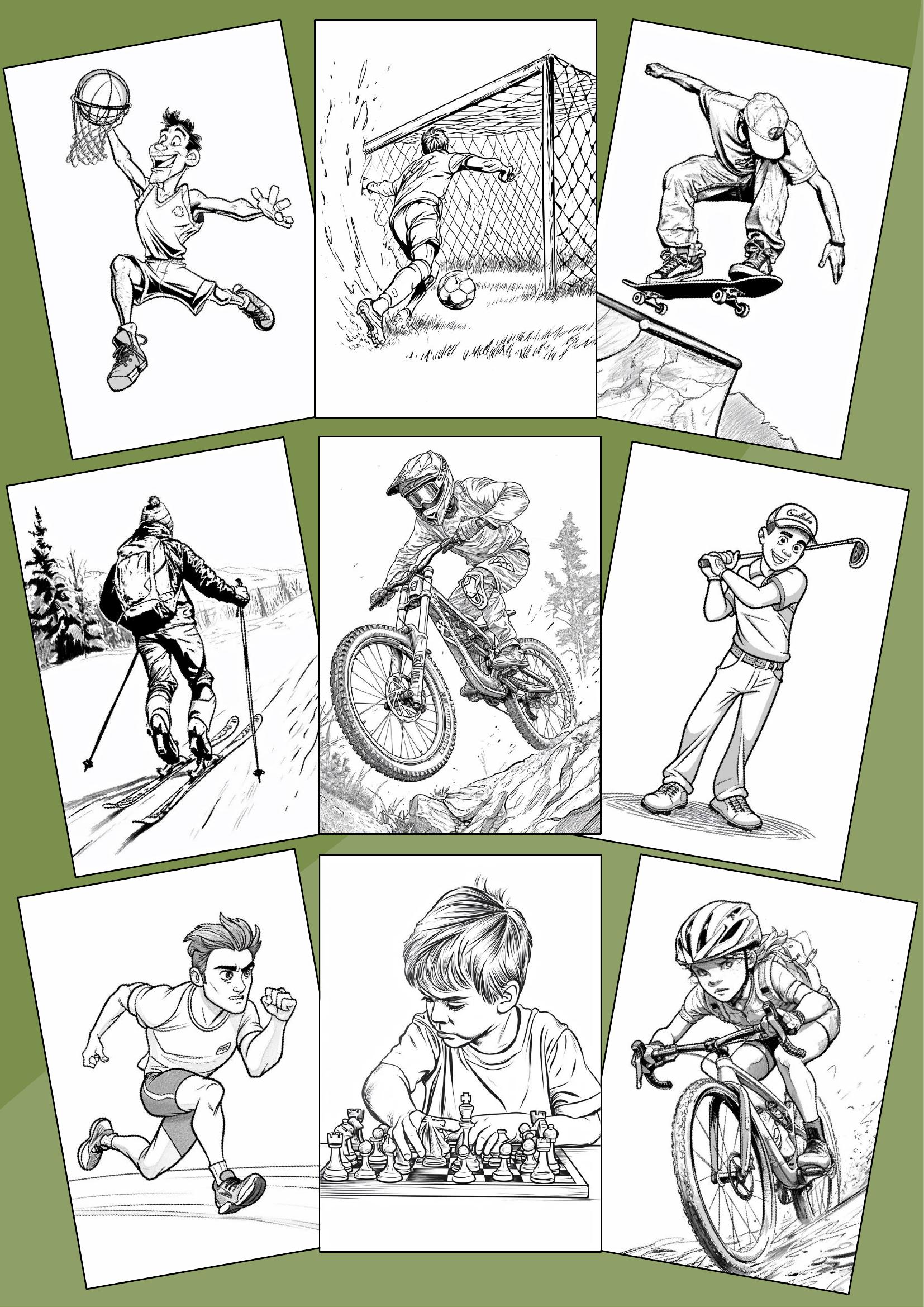 Sport – Fargelegging, 1.-7. trinn - Bilde 2