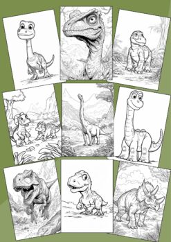 Alternative view of Dinosaurer – Fargelegging, 1.-7. trinn