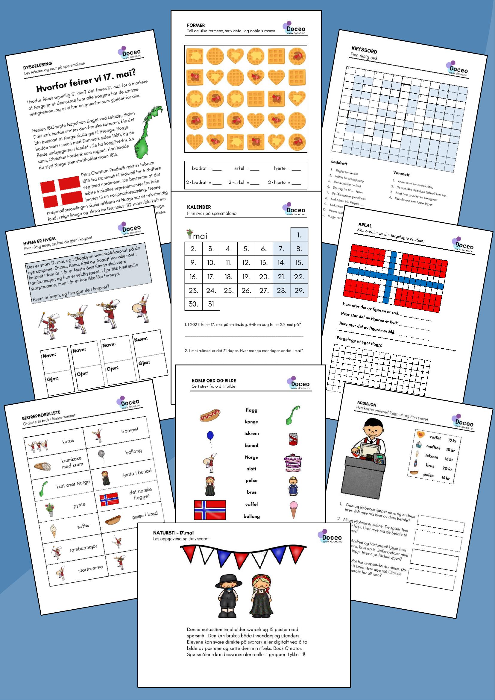 17. mai – Tverrfaglig temapakke, 3.-4. trinn - Bilde 2