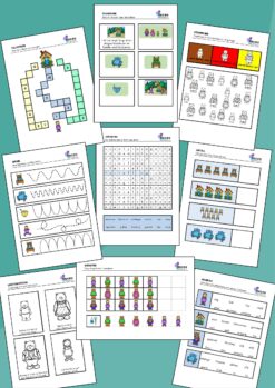 Alternative view of Gullhår og de tre bjørnene - Eventyrhefte, 1.-3. trinn